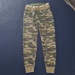 Girls Justice Camo Pants